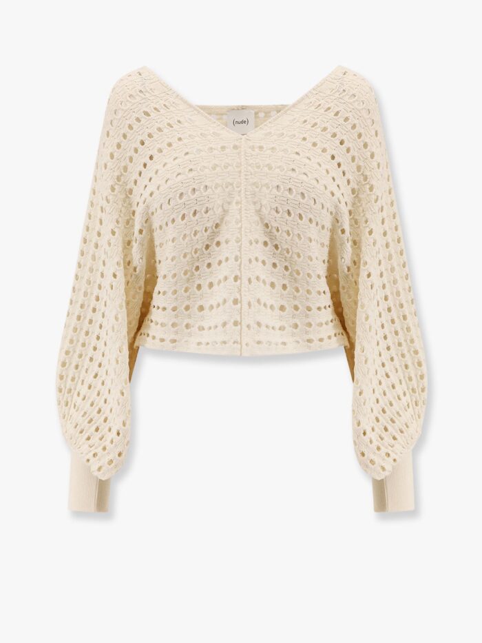 NUDE Perforated Cotton Sweater