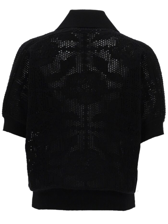 NUDE POLO IN MAGLIA TRAFORATA