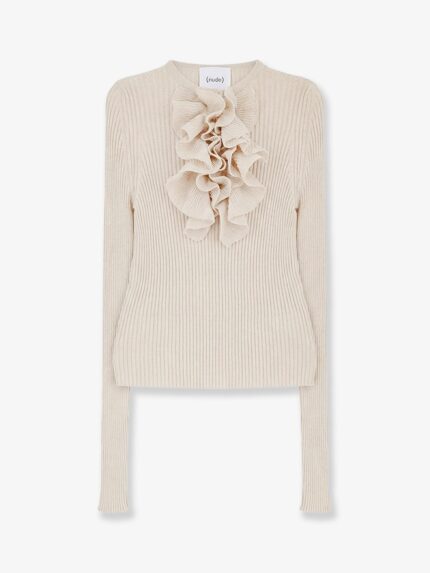 NUDE Ribbed Cotton Blend Sweater