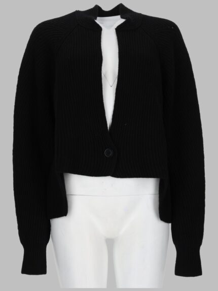 NUDE Ribbed Mini Knit Cardigan