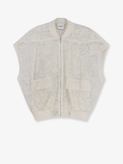 NUDE Sleeveless Lace Jacket