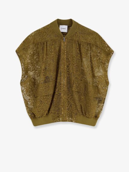 NUDE Sleeveless Lace Jacket