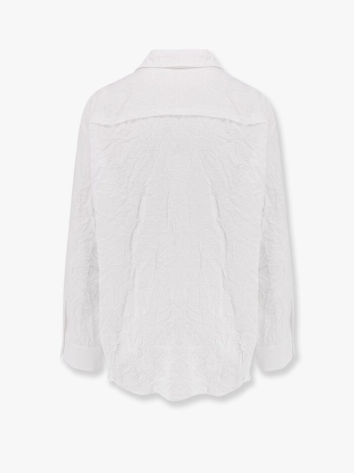 NUDE Viscose Blend Shirt With Crinkled Effect