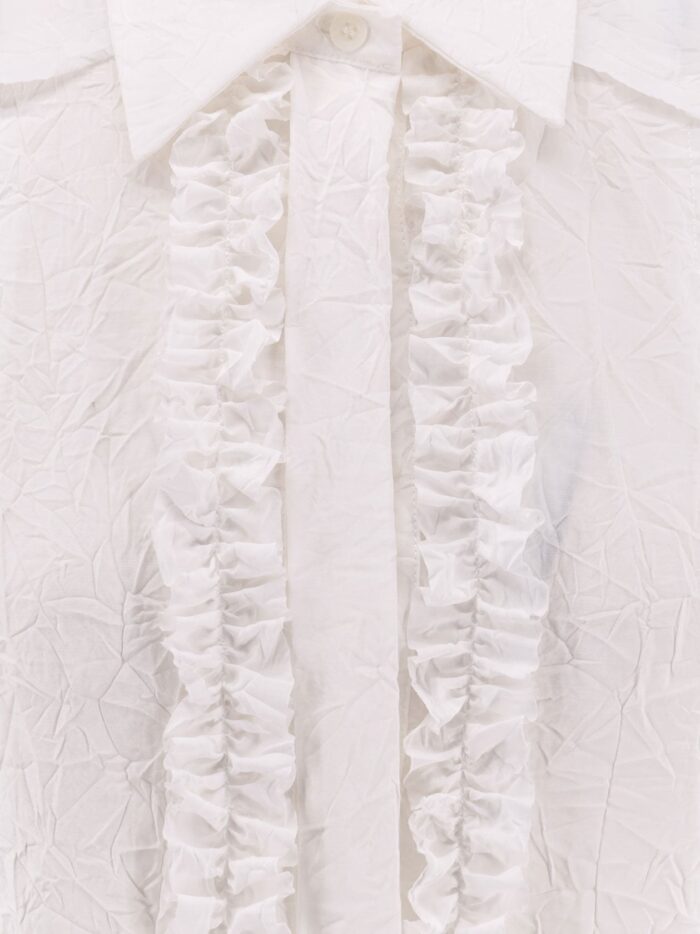NUDE Viscose Blend Shirt With Crinkled Effect