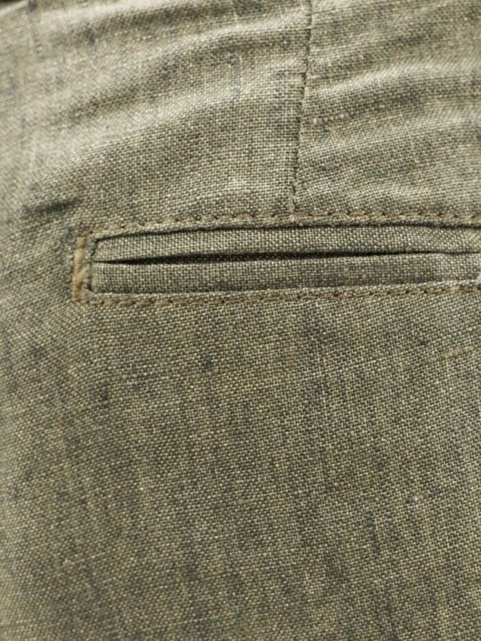 NUGNES 1920 Linen Bermuda Shorts With Logoed Label
