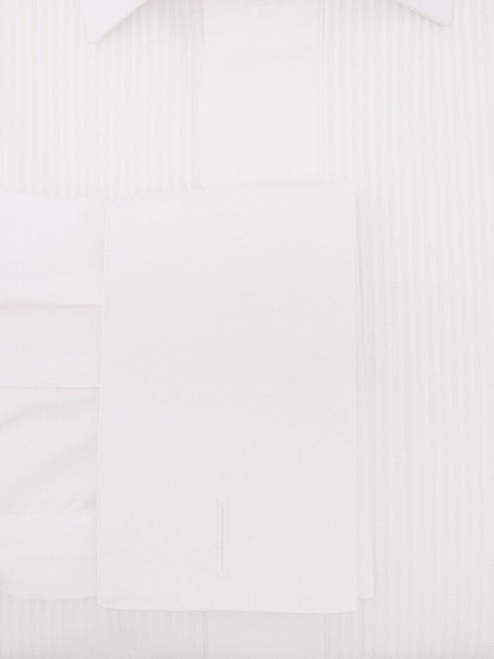 NUGNES 1920 Slim Fit Cotton Shirt With Plastron
