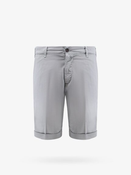 NUGNES 1920 Stretch Cotton Bermuda Shorts With Multicolor Detail