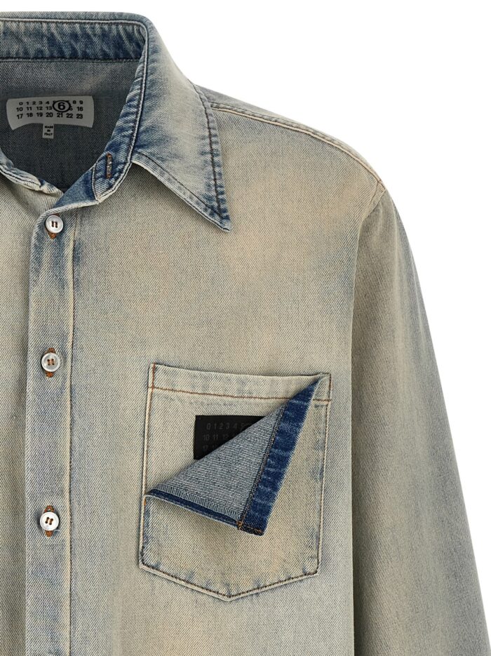 MM6 MAISON MARGIELA 'Numeric Signature MM6' Denim Shirt