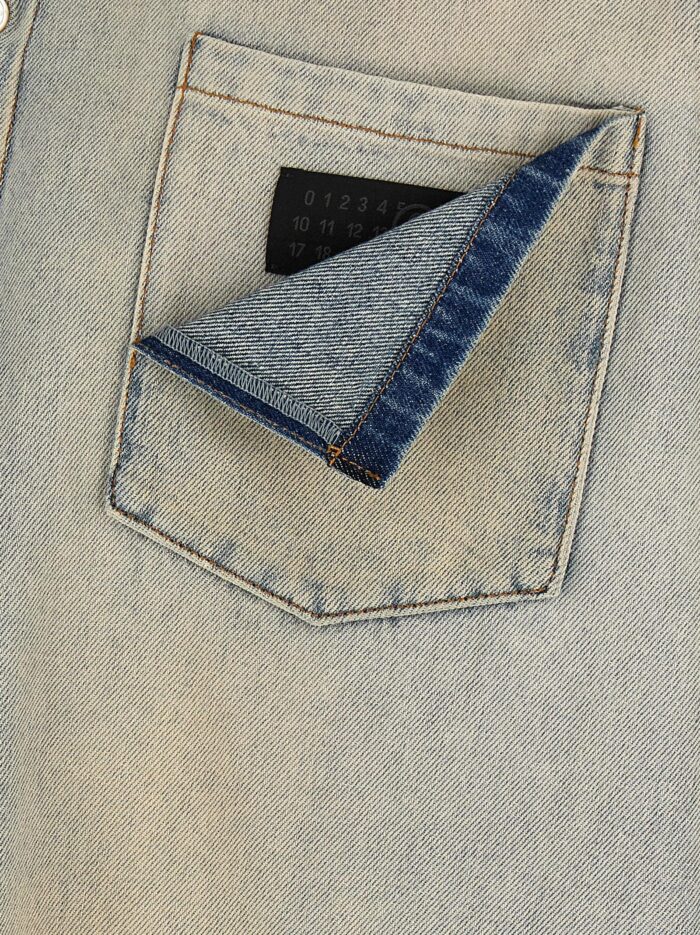 MM6 MAISON MARGIELA 'Numeric Signature MM6' Denim Shirt
