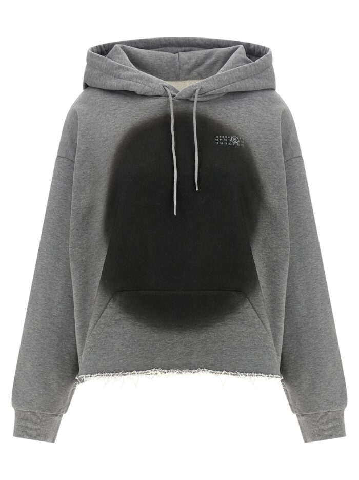 mm6 maison margiela 'numeric signature mm6' spray hoodie MM6 MAISON MARGIELA 'Numeric Signature MM6' Spray Hoodie