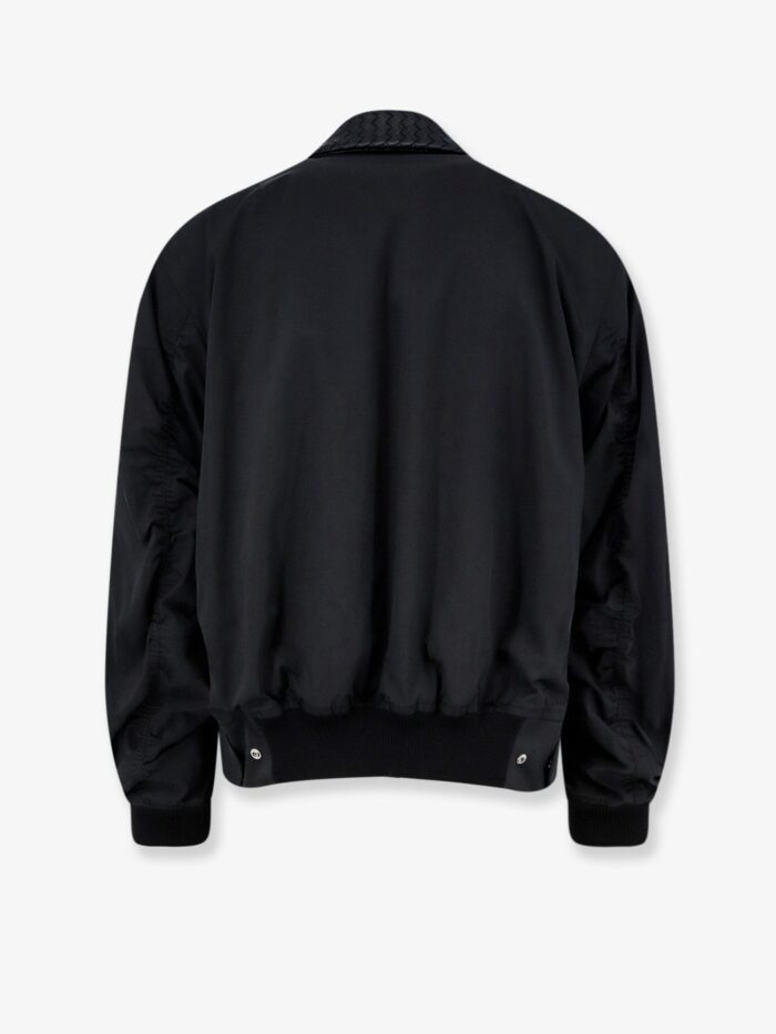 Bottega Veneta Nylon And Cotton Jacket With Intrecciato Details