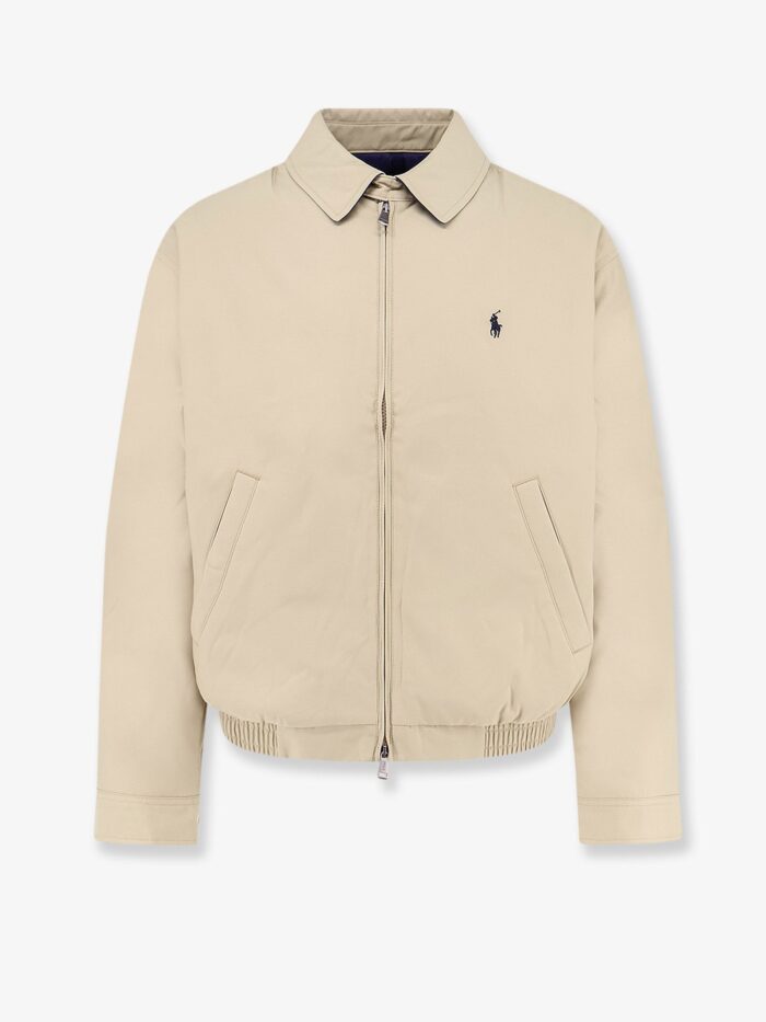 polo ralph lauren nylon down jacket with contrasting embroidered logo Polo Ralph Lauren Nylon Down Jacket With Contrasting Embroidered Logo