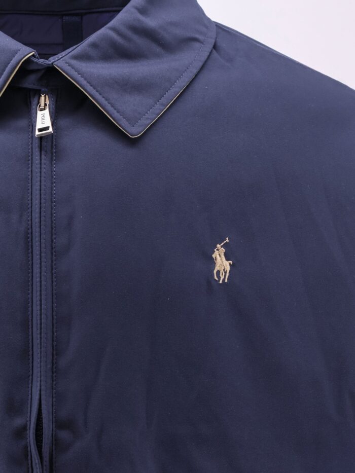 Polo Ralph Lauren Nylon Down Jacket With Contrasting Embroidered Logo
