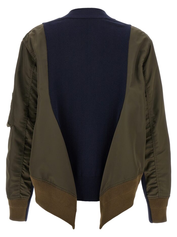 SACAI Nylon Insert Cardigan