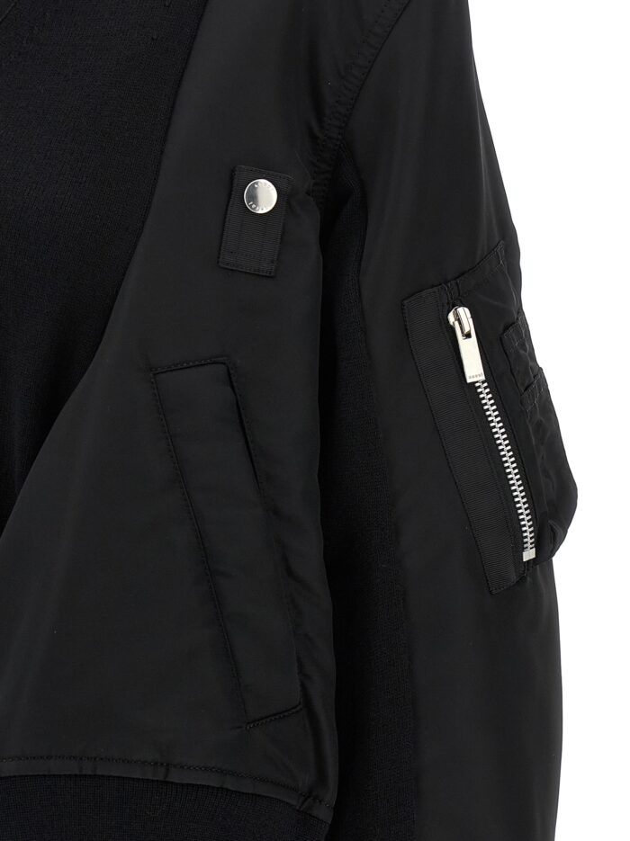 SACAI Nylon Insert Cardigan