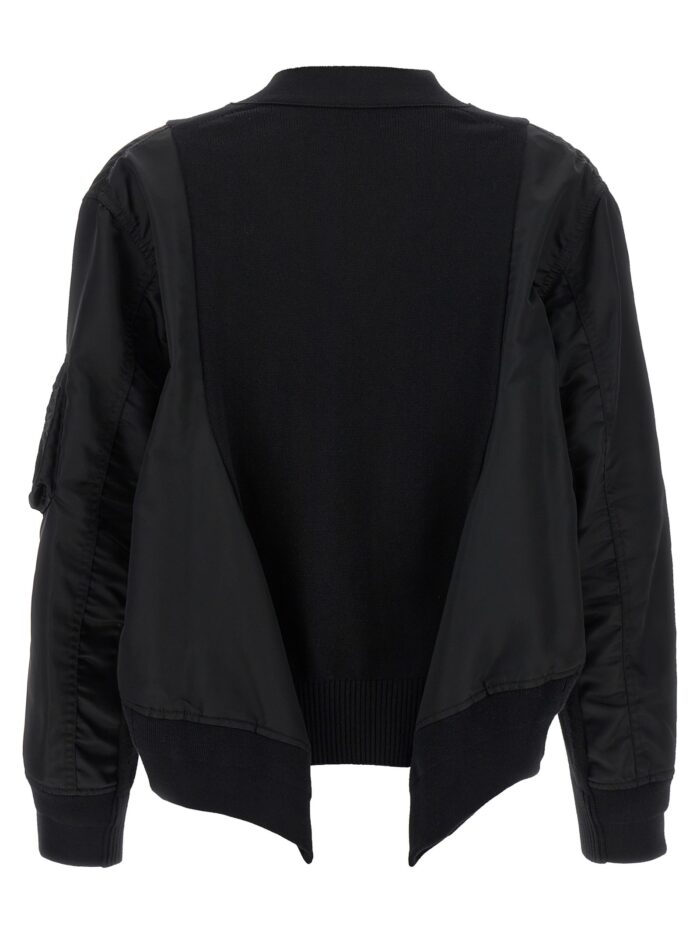 SACAI Nylon Insert Cardigan