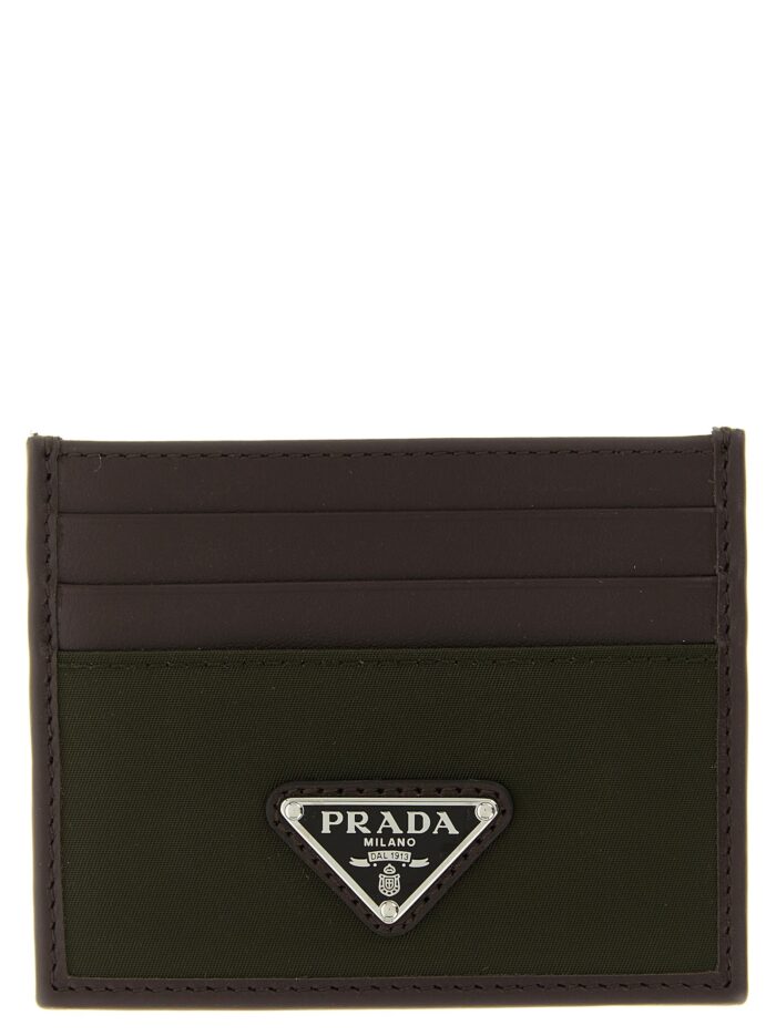 prada nylon leather cardholder PRADA Nylon Leather Cardholder