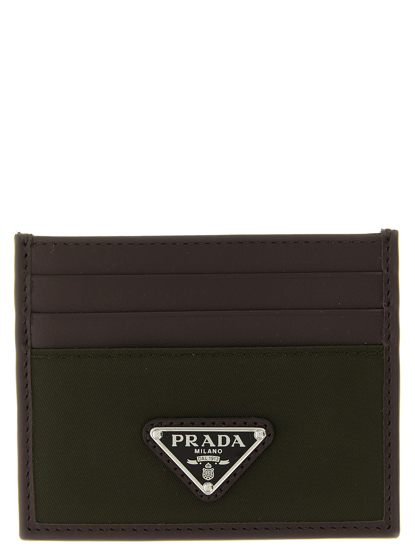 PRADA Nylon Leather Cardholder