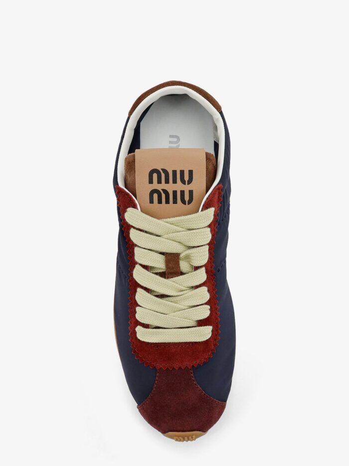 Miu Miu Nylon Sneakers With Suede Inserts