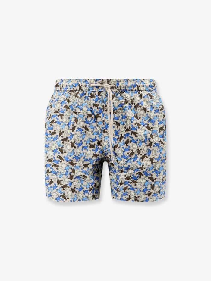 mc2 saint barth nylon swim shorts with micro pattern Mc2 Saint Barth Nylon Swim Shorts With Micro-pattern