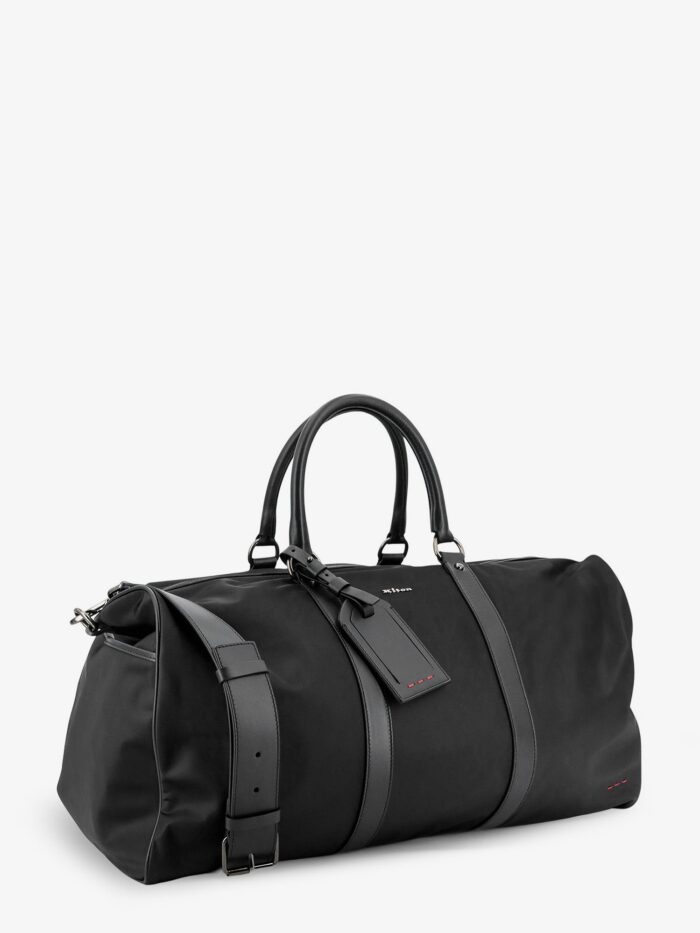 KITON CIRO PAONE Nylon Travel Bag With Leather Inserts