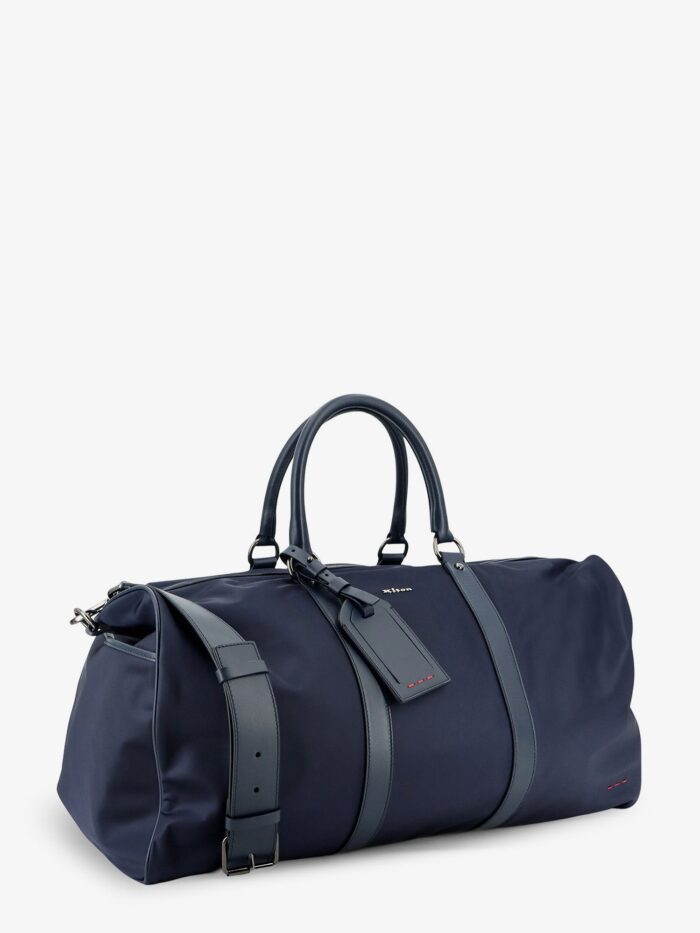 KITON CIRO PAONE Nylon Travel Bag With Leather Inserts