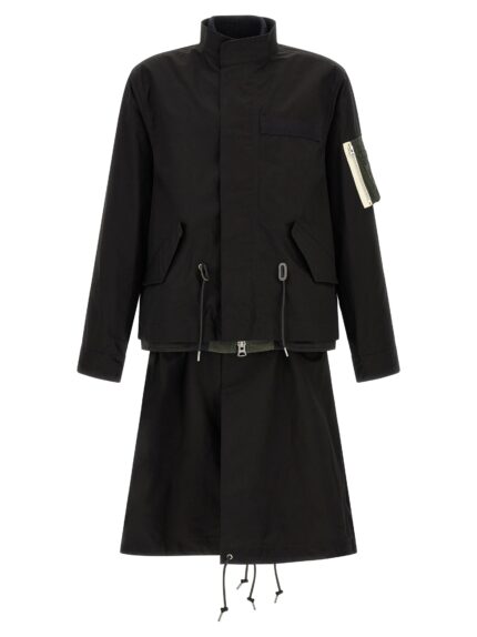 SACAI 'Nylon Twill X Rip Stop' Coat
