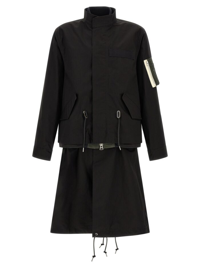 sacai 'nylon twill x rip stop' coat SACAI 'Nylon Twill X Rip Stop' Coat