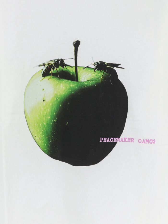 OAMC PEACEMAKER Cotton T-shirt With Apple Print