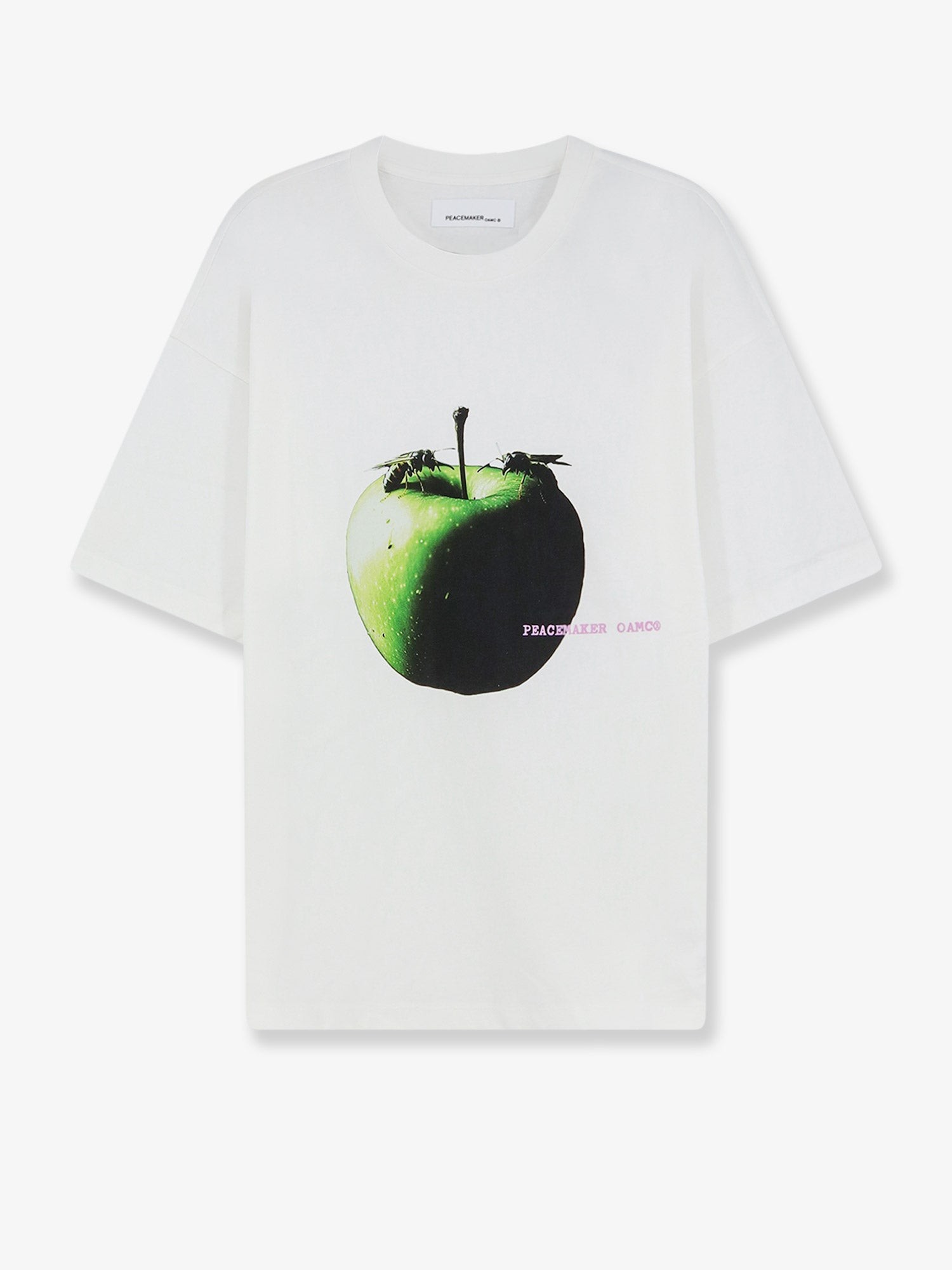 OAMC PEACEMAKER Cotton T-shirt With Apple Print