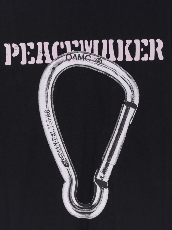 OAMC PEACEMAKER Cotton T-shirt With Carabinier Print