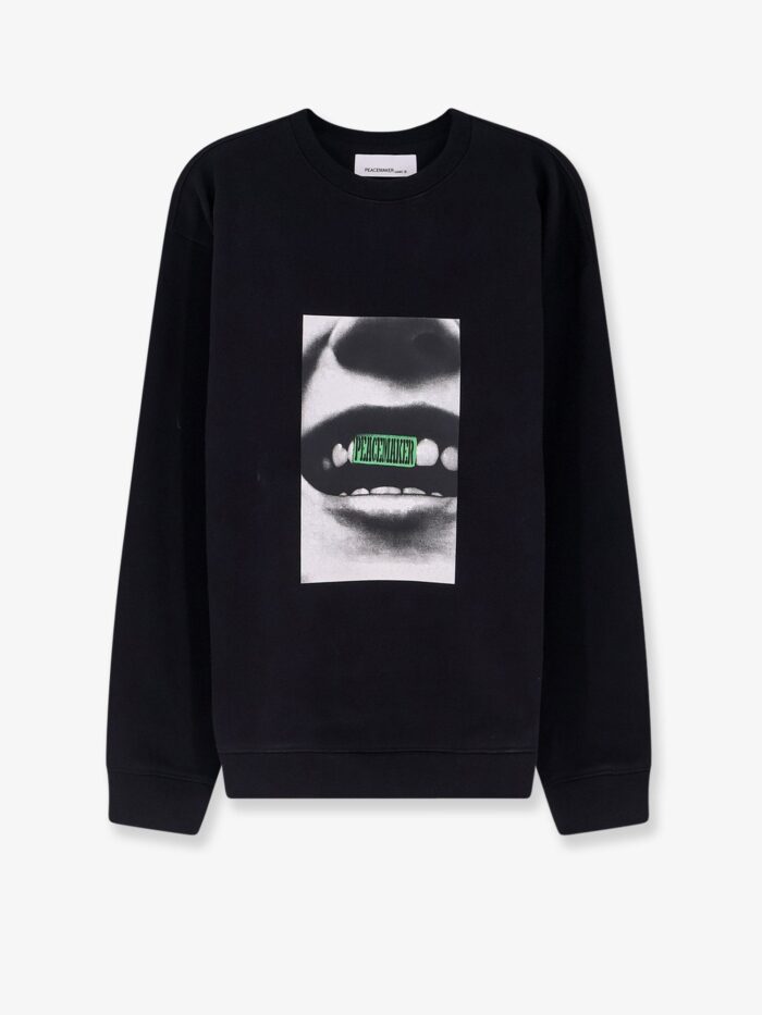 OAMC PEACEMAKER Loose Fit Crewneck Smile Print Sweatshirt