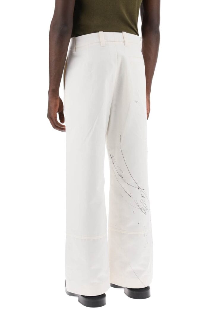 OAMC Wide-legged Scribble Pants