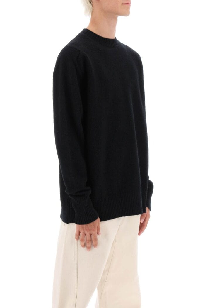 Oamc Wool Sweater With Jacquard Logo