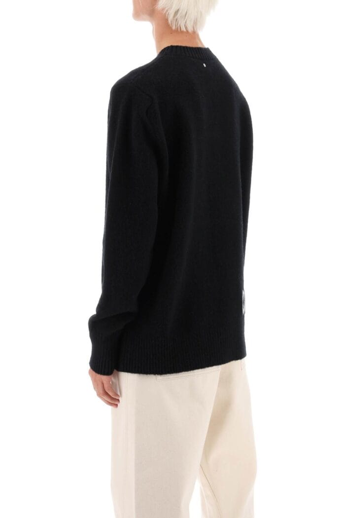 Oamc Wool Sweater With Jacquard Logo