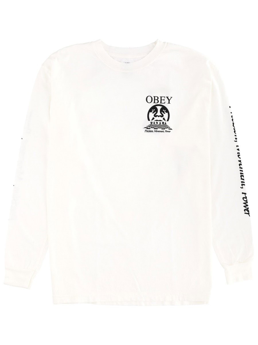 OBEY LONG SLEEVE "PRECISION" T-SHIRT