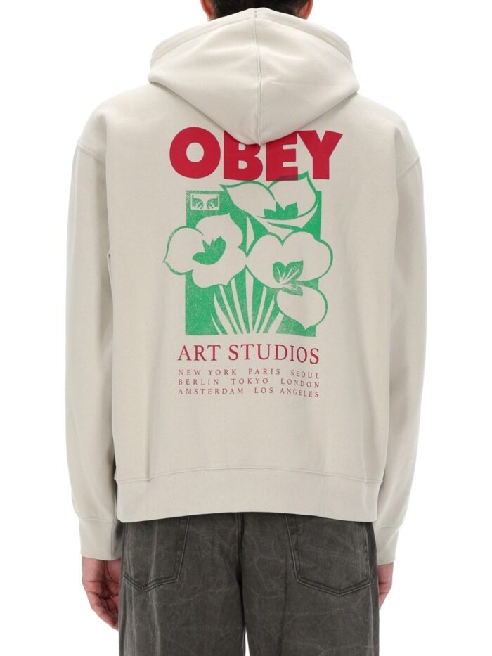 OBEY SWEATSHIRT WITH LOGO AND PRINT