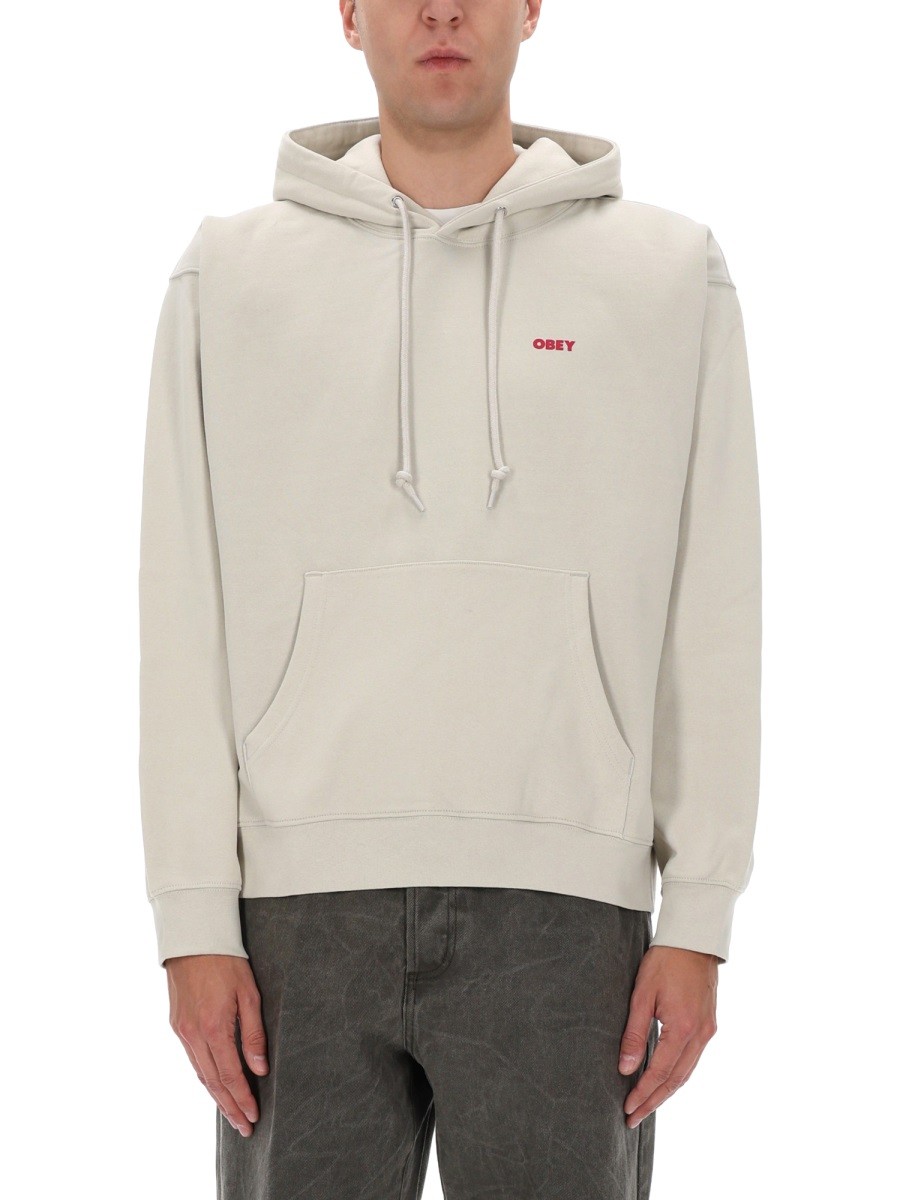 OBEY SWEATSHIRT WITH LOGO AND PRINT