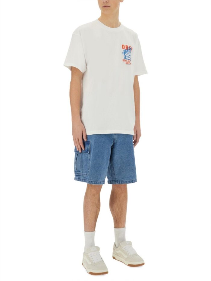 OBEY T-SHIRT WITH PRINT