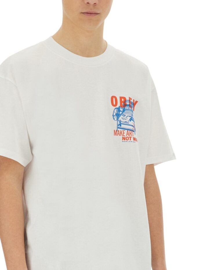 OBEY T-SHIRT WITH PRINT