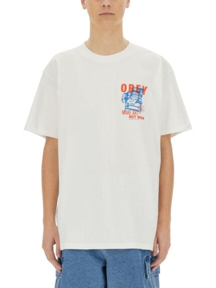OBEY T-SHIRT WITH PRINT