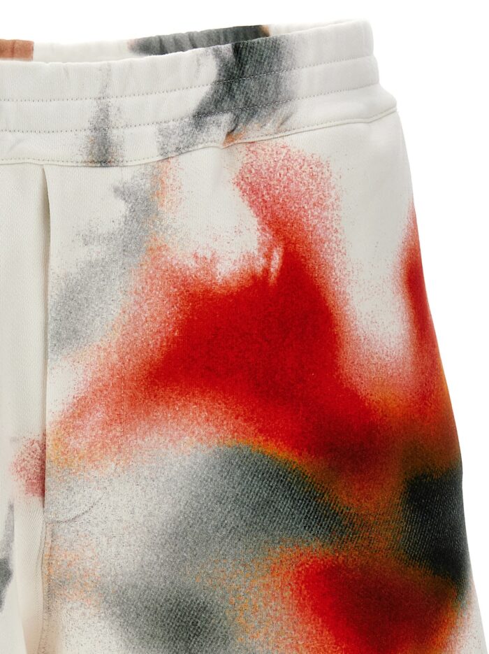 MCQUEEN 'Obscured Flower' Bermuda Shorts