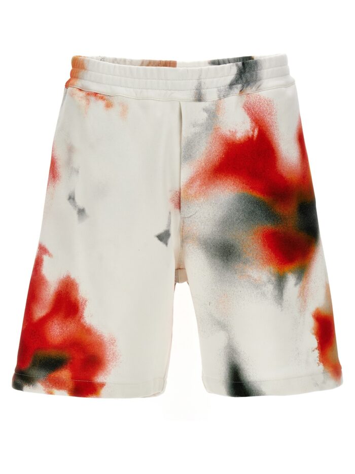 mcqueen 'obscured flower' bermuda shorts MCQUEEN 'Obscured Flower' Bermuda Shorts