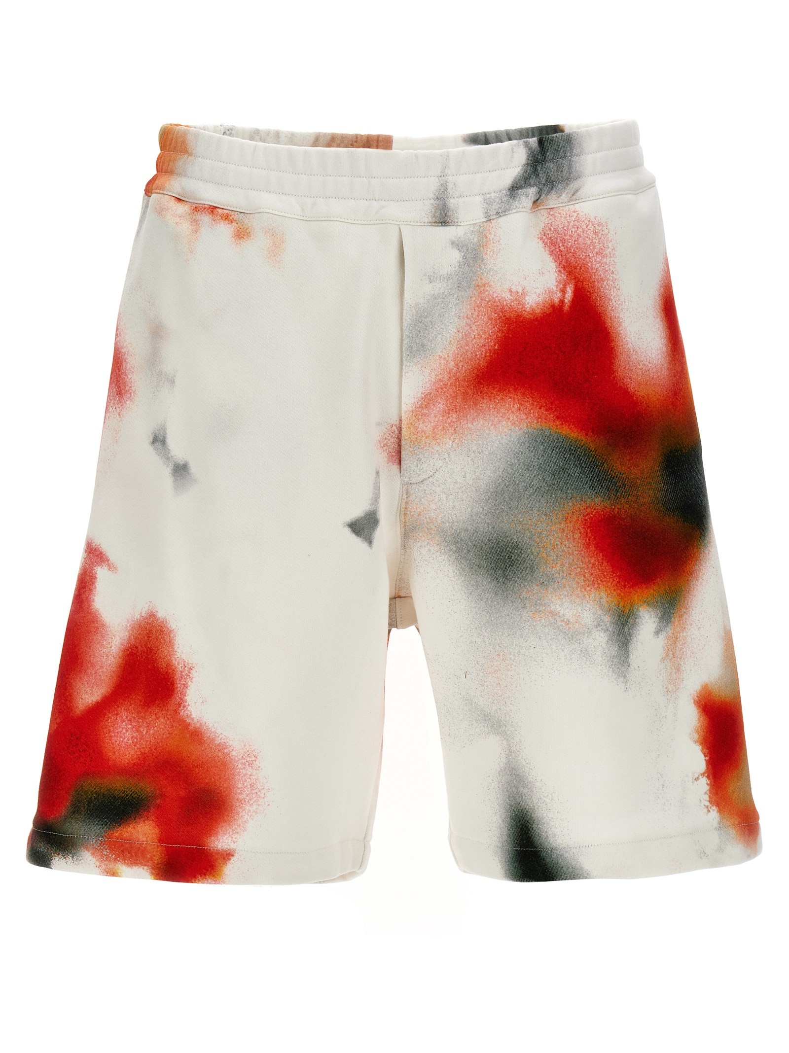 MCQUEEN 'Obscured Flower' Bermuda Shorts