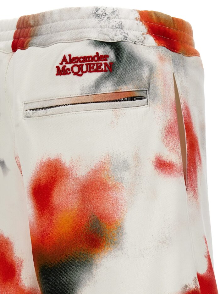 MCQUEEN 'Obscured Flower' Bermuda Shorts