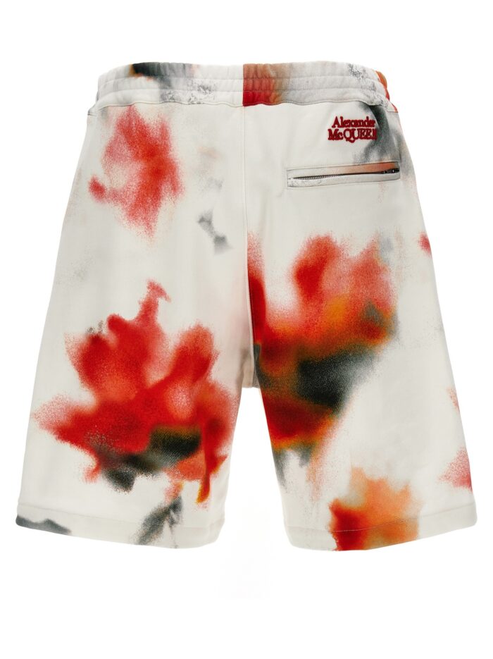 MCQUEEN 'Obscured Flower' Bermuda Shorts