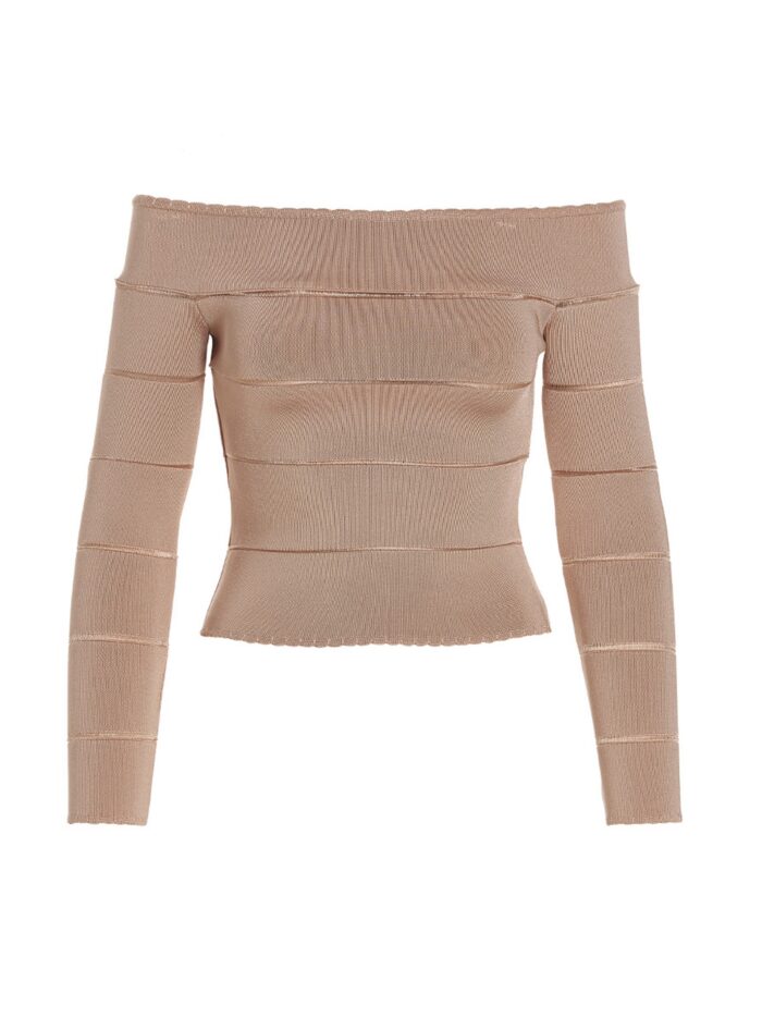 alexandre vauthier off shoulder top ALEXANDRE VAUTHIER Off-shoulder Top