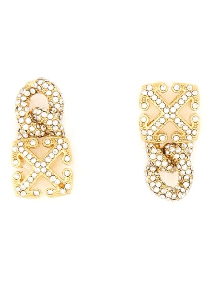 Off-white "ARROW CHAIN" EARRINGS