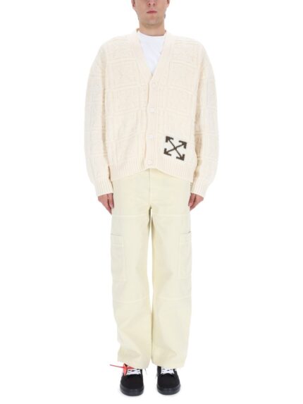 Off-white ARROW STITCH CARDIGAN