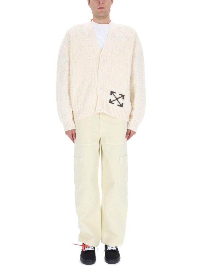 Off-white ARROW STITCH CARDIGAN